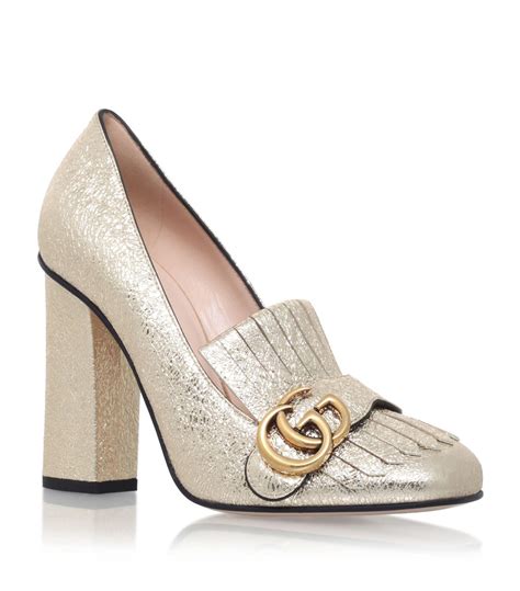 gucci marmont block heel gold euopean website|gucci black leather handbags.